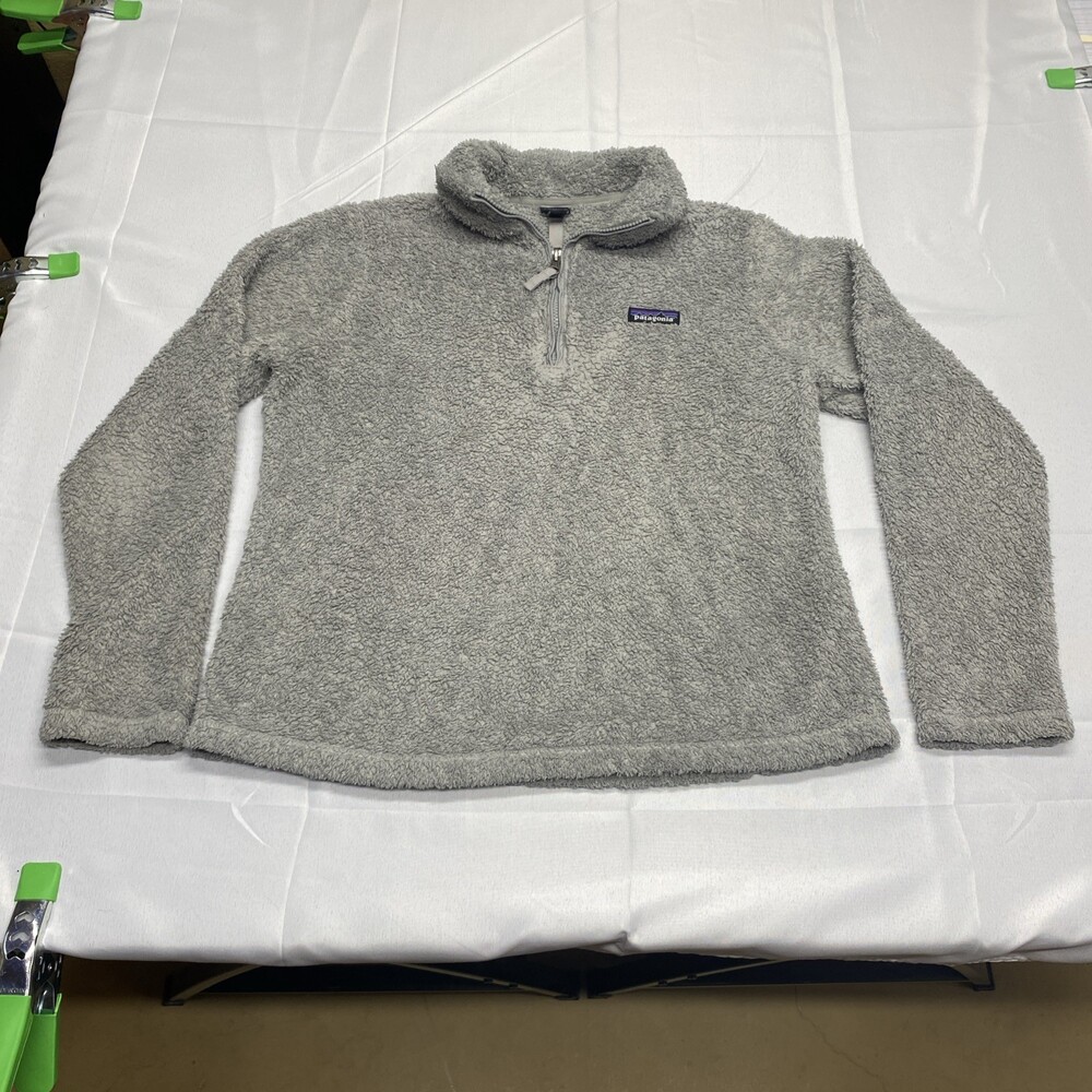 Patagonia Gray Los Gatos Fleece 1/4 Zip Pullover Jacket Size Medium!